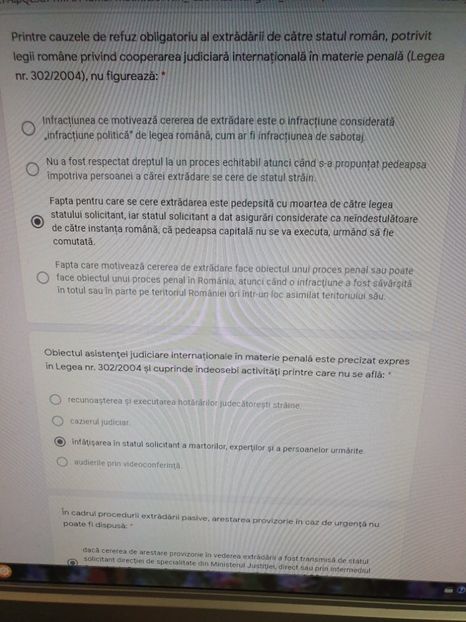  - Drept penal international