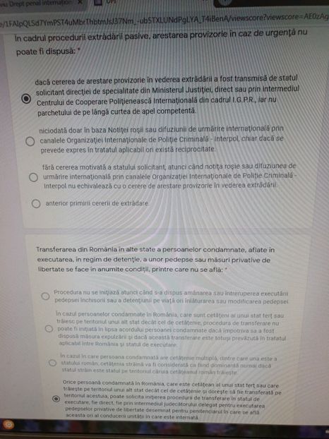  - Drept penal international