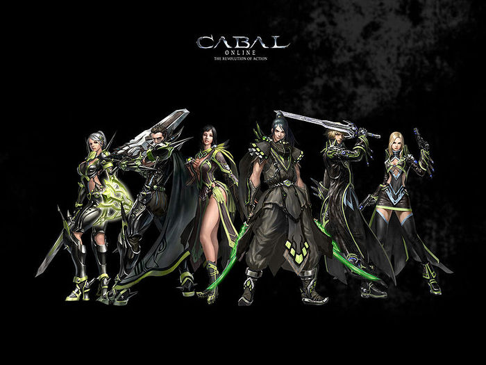 800px-Cabal_Online_Game_Characters_(Left_to_Right)_Force_Shielder,_Warrior,_Wizard,_Blader,_Force_Bl - poze cu cabal