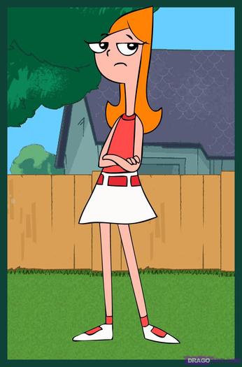 how-to-draw-candace-from-phineas-and-ferb - Phineas and Ferb