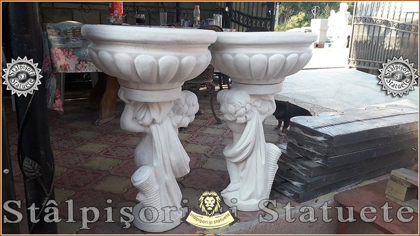 Image00509 - Decoratiuni de grădină din ciment alb și dioxid de titan