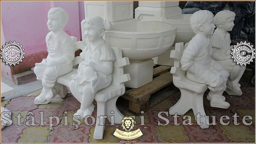 Image00720 - Decoratiuni de grădină din ciment alb și dioxid de titan