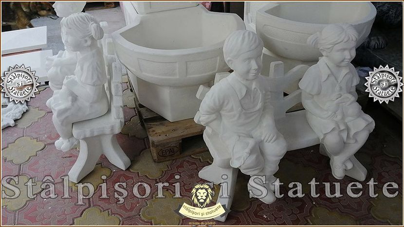 Image00722 - Decoratiuni de grădină din ciment alb și dioxid de titan