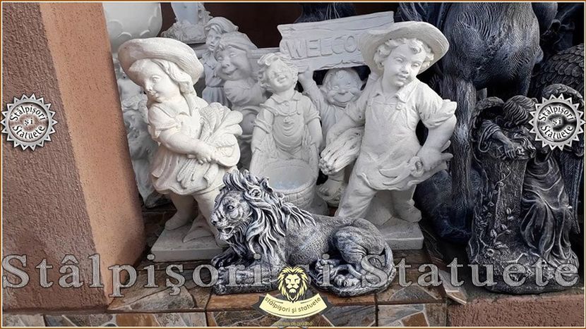 Image00690 - Decoratiuni de grădină din ciment alb și dioxid de titan