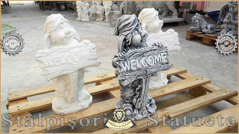 Image00534 - Decoratiuni de grădină din ciment alb și dioxid de titan