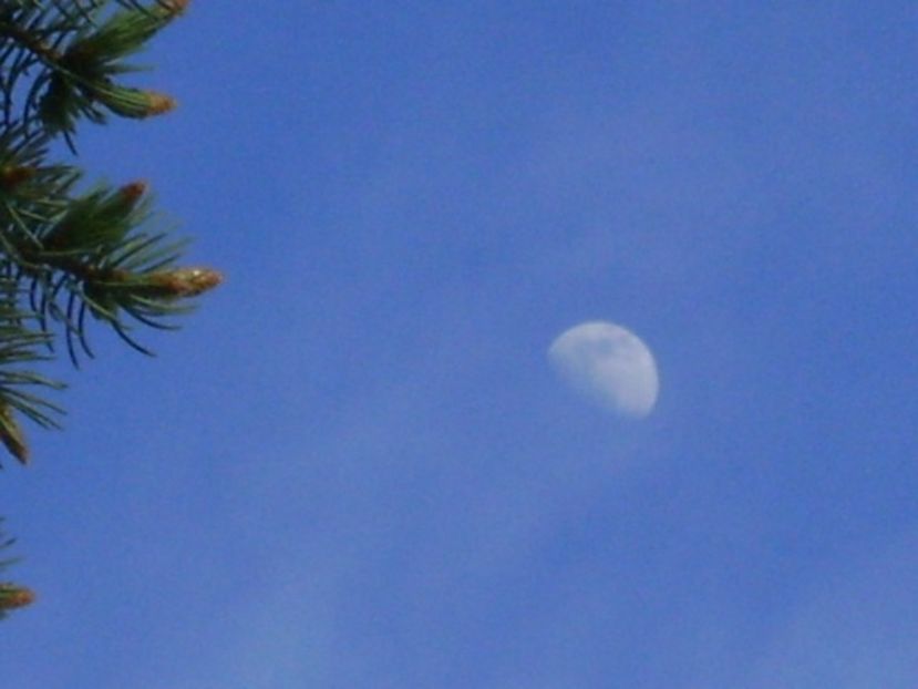 Luna in crestere in Fecioara - Luna - Soarele si norii - 2