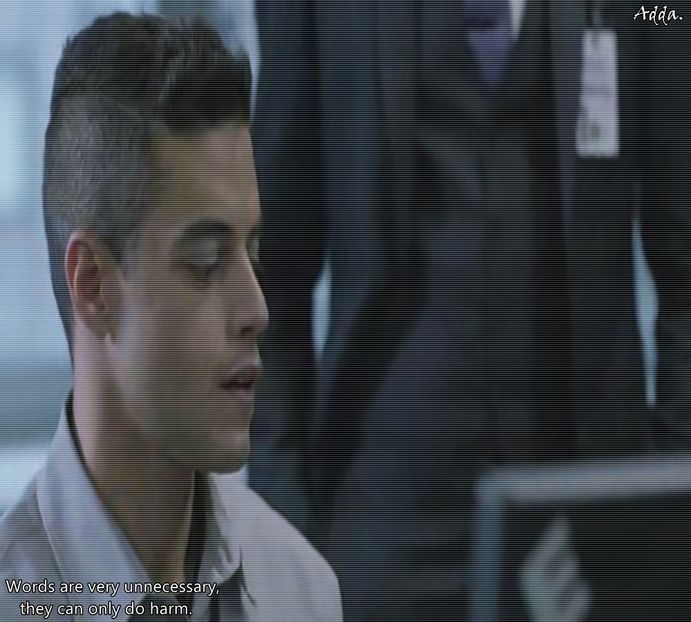 》unul singur, nu e nevoie să te obosești s-o faci." #Face câțiva pași spre ușă și se oprește. - S01E02 x Postcards from the Edge