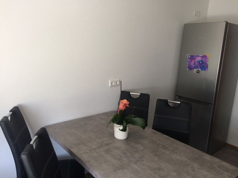 Locul de luat masa și frigiderul - Bucătăria