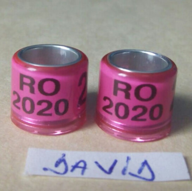 2020-roz 8mm....-1 leu - Inele porumbei 2020 de vanzare