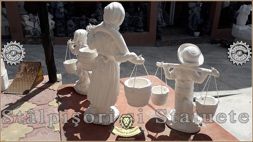Image00943 - Decoratiuni de grădină din ciment alb și dioxid de titan