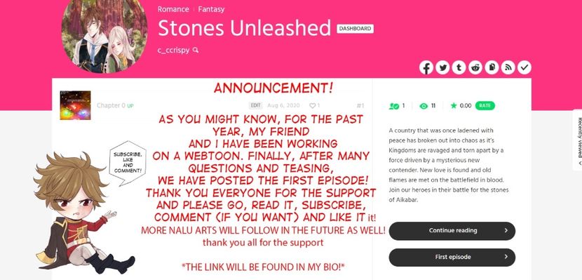 https://www.webtoons.com/en/challenge/stones-unleashed/list?title_no=495460 - Stones Unleashed