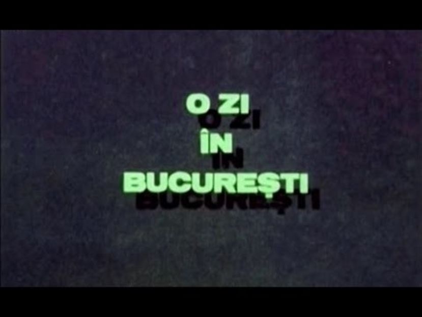 O Zi La Bucuresti - O Zi La Bucuresti 1987