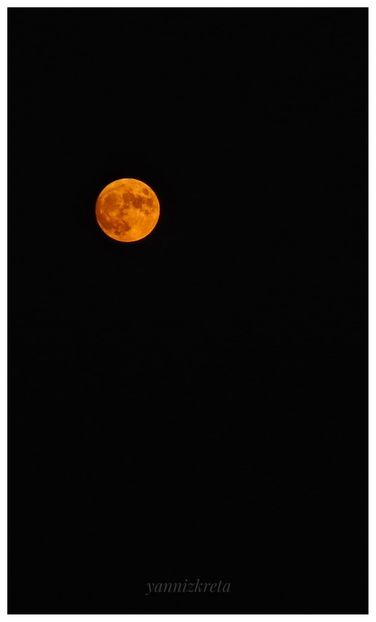 Luna plina, insula Creta - Luna - Soarele si norii - 2
