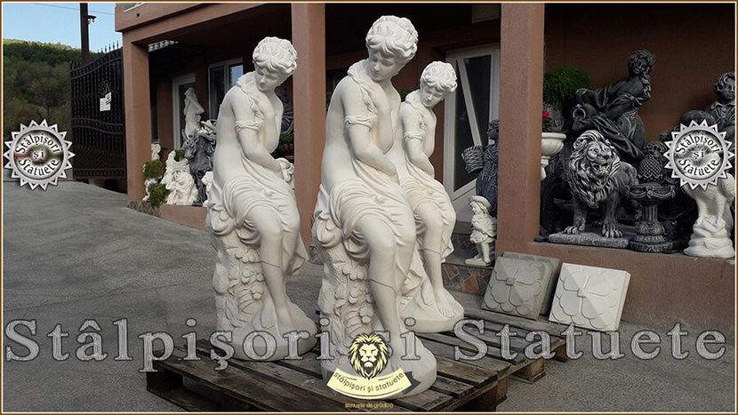 Image01261 - Decoratiuni de grădină din ciment alb și dioxid de titan