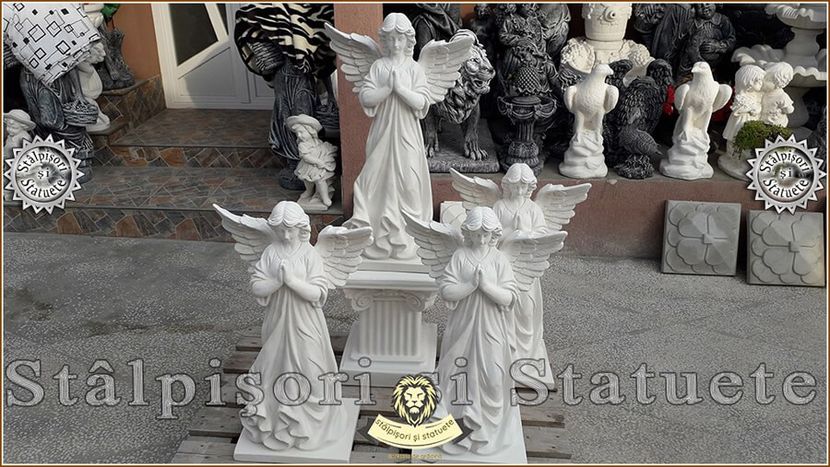 Image01208 - Decoratiuni de grădină din ciment alb și dioxid de titan