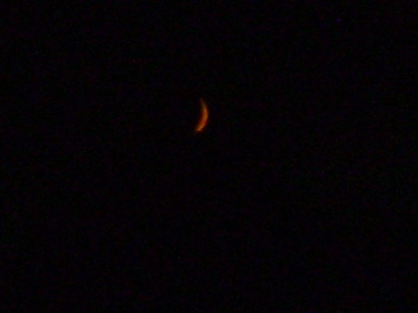 Luna noua in Sagetator - Luna - Soarele si norii - 2