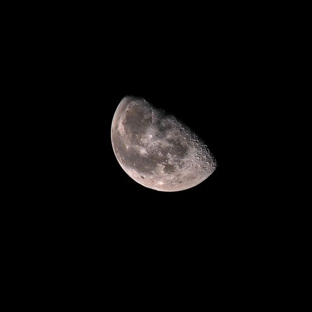 Luna in scadere in Rac, Slovacia - Luna - Soarele si norii - 2