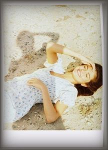 ˓1̣6̣ᵗʰ ტ.˒ Selena Gomez fathomless, spectral and airy, over the golden sand of Laurito beach. - Memory is the diary we carry inside