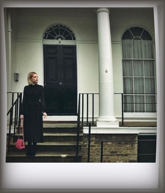 ˓0̣9̣ᵗʰ Ɗ̞.˒ Lucy Boynton roaming around Kensington Palace Gardens. - Memory is the diary we carry inside