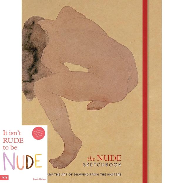 Ezra Miller received the Nude Sketchbook and another book intitled "It isnt rude to be - Secret Santa is coming to town