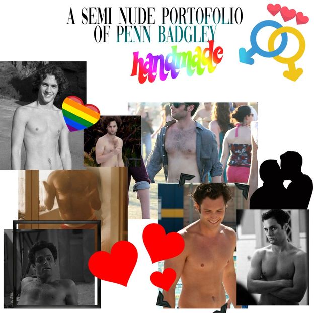 Hero Fiennes-Tiffin received a Handmade Semi Nude Portofolio of Penn Badgley from - Secret Santa is coming to town