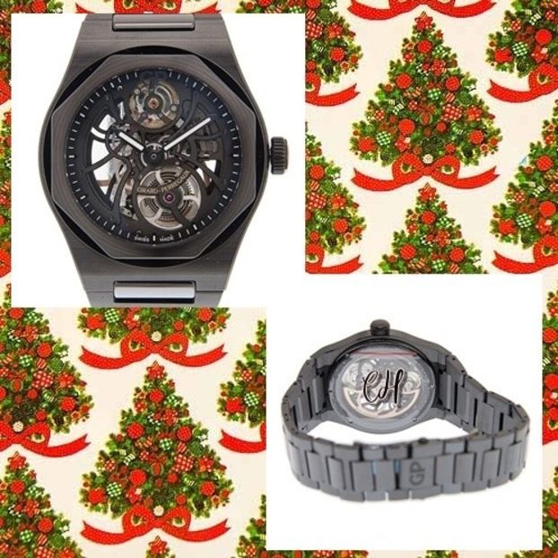 Hero received an engraved Girard Perregaux Laureato hand watch from Candy. - Secret Santa is coming to town
