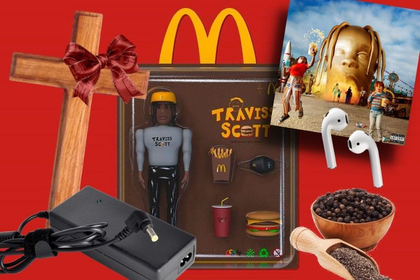Ester received airpods to listen to Travis Scotts album in intimacy while eating his McDonalds - Secret Santa is coming to town