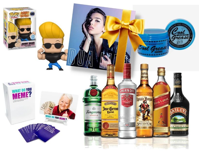 G-Eazy received booze, obviously. A mini-figurine of himself, a vinyl from his ultimate lady crush, - Secret Santa is coming to town