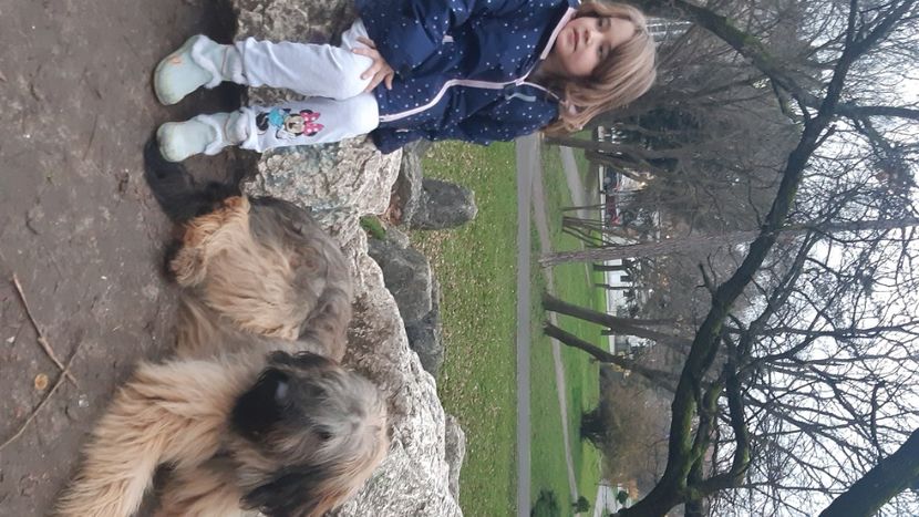 Ioana si Hunter Briard - animalele si copii mei