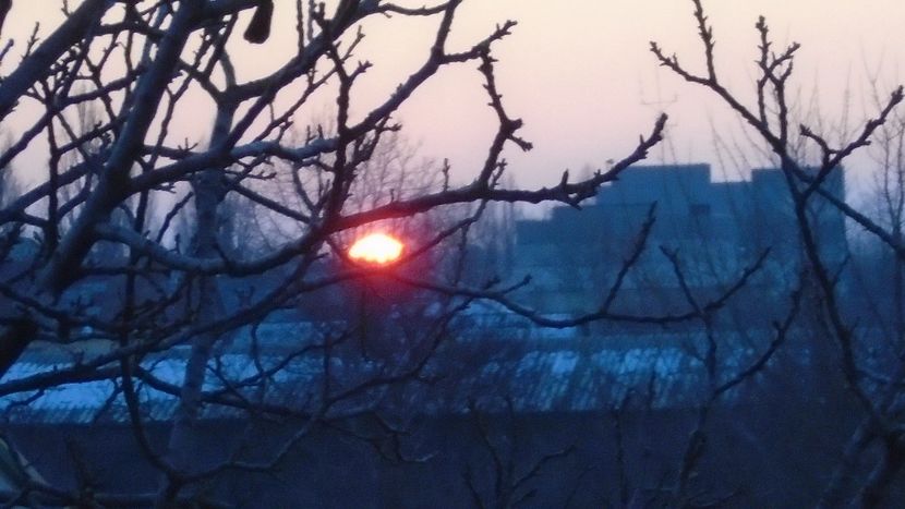Apus de soare - Luna - Soarele si norii - 2