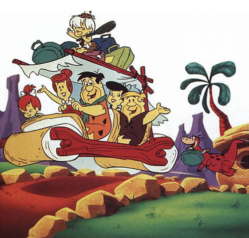 flintstones-car - the family flinstones