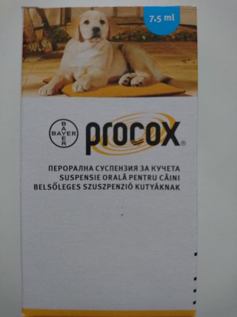 PROCOX SUSPENSIE ORALA 7,5 ML 58 RON - PROCOX SUSPENSIE ORALA - 58 RON