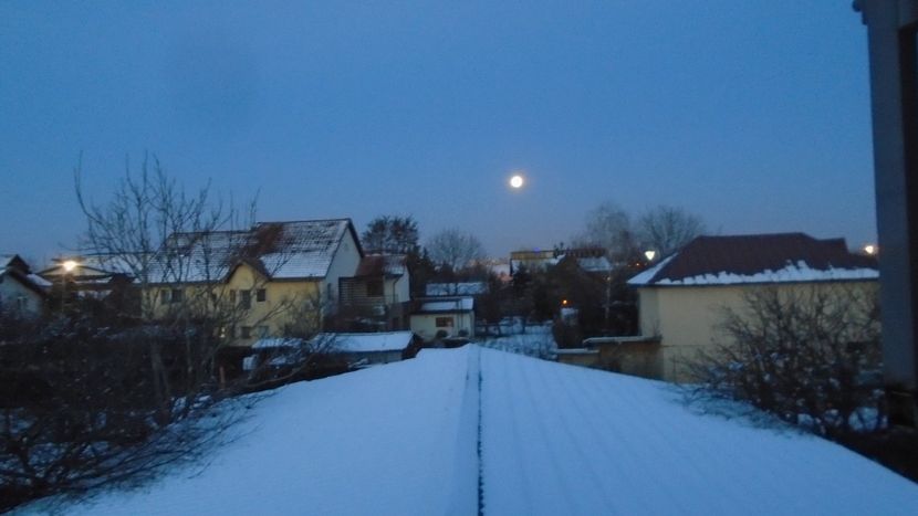 Luna plina in Leu (Full Wolf moon) - Luna - Soarele si norii - 2