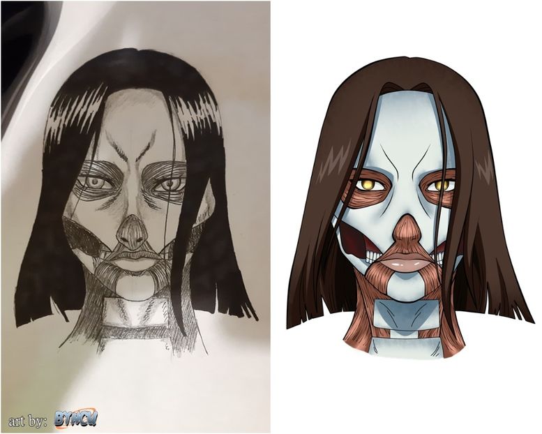 skull titan - desene vs schite 2021 ATTACK ON TITAN EDITION