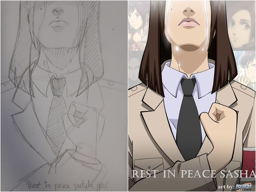 Tribut fos Sasha Blouse - desene vs schite 2021 ATTACK ON TITAN EDITION