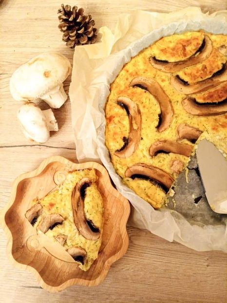  - Tarta rapida cu zucchini branzeturi si ciuperci