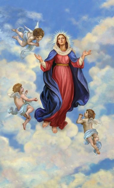 Fecioara Maria cu Îngerii ❤♥️ - - B - Konnichiwa