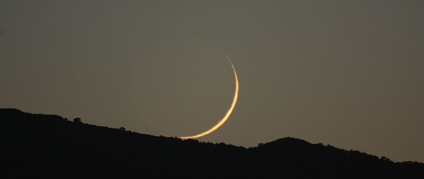 Luna noua in Grecia - Luna - Soarele si norii - 2