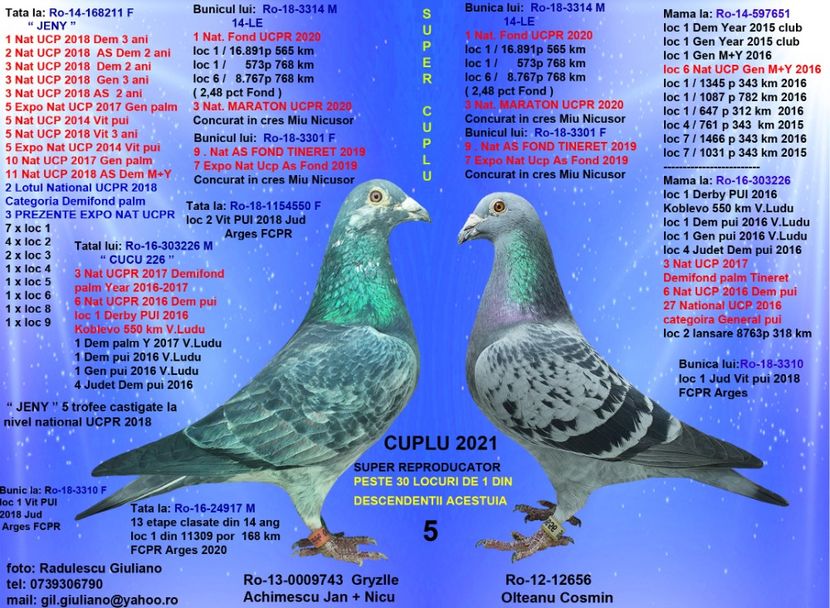 5 CUCU JAN & O - cupluri 2021