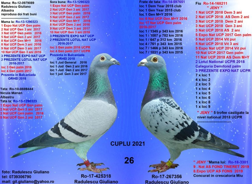 26 FIU 211 MIC &  SORA 323 - cupluri 2021