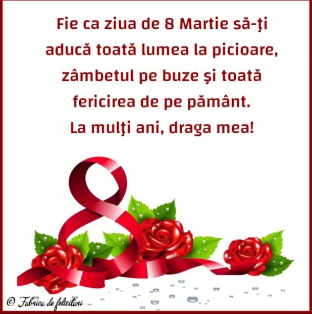  - 1 si 8 Martie LA MULTI ANI