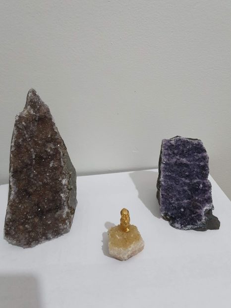 Brown amethyst, citrine, purple amethyst - Crystal colection