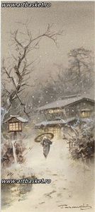 Iarna japoneza-20x45 cm-50 anchor - Set goblen -peisaje
