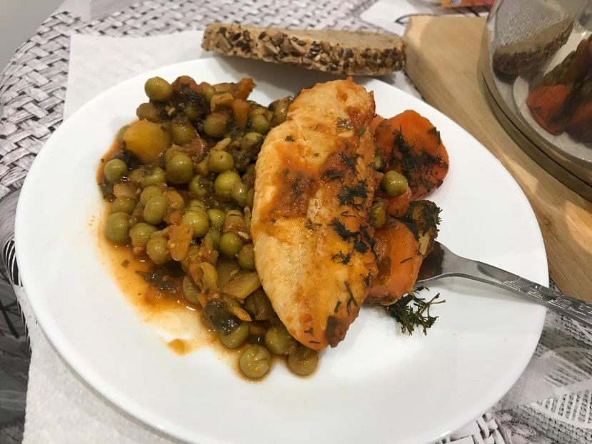 Mancare de mazare - Prima data-gatit