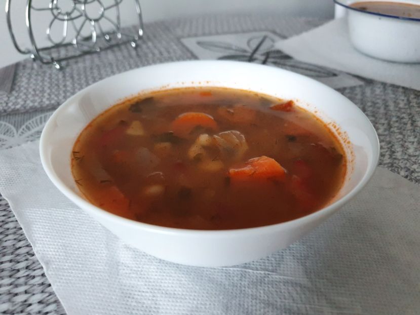 Ciorba de fasole - Prima data-gatit