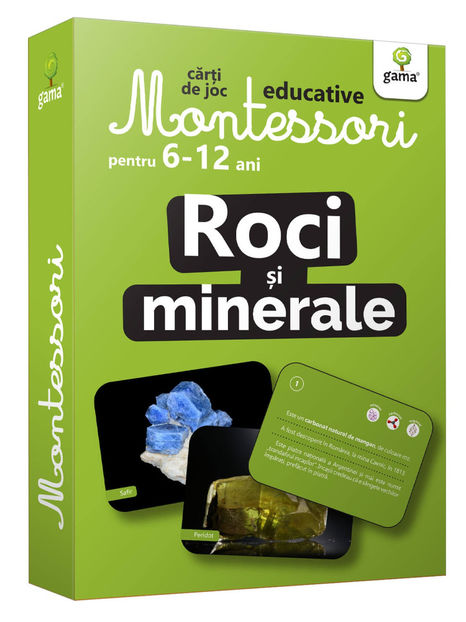 Roci și minerale - Cărți de joc educative pentru copii de 6-12 ani