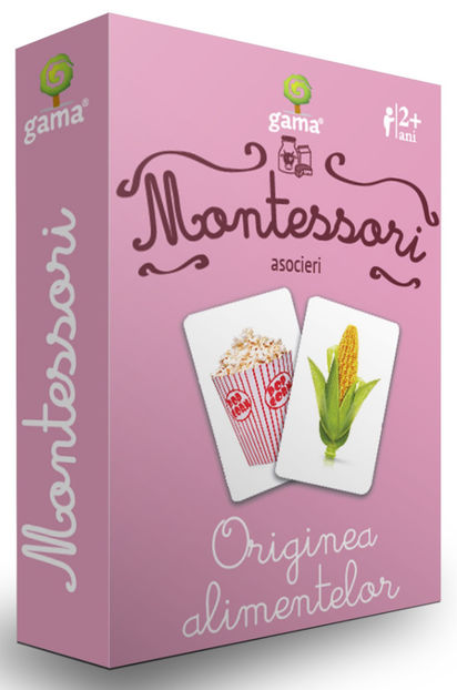 Originea alimentelor - Cărţi de joc Montessori 2-8 ani