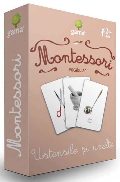 Ustensile şi unelte - Cărţi de joc Montessori 2-8 ani