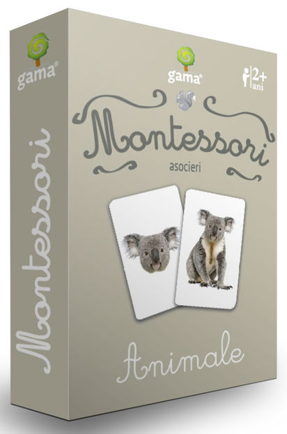 Animale - Cărţi de joc Montessori 2-8 ani