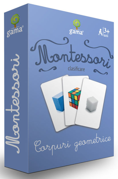 Corpuri geometrice - Cărţi de joc Montessori 2-8 ani